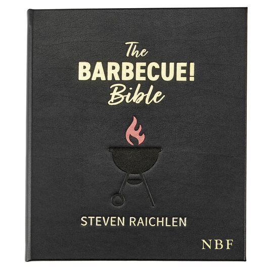 The Barbecue Bible Personalized Leather Book by Steven Raichlen